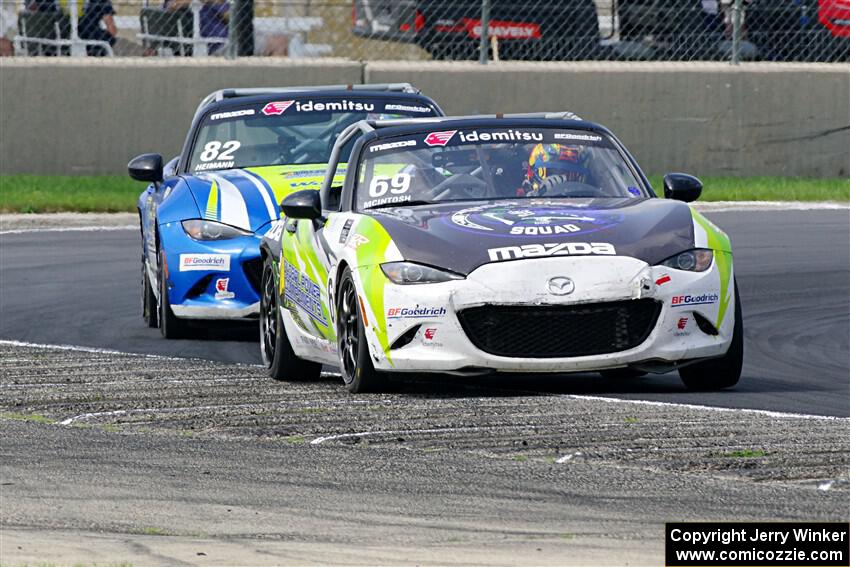 Anthony McIntosh's and Woody Heimann's Mazda MX-5 Cups