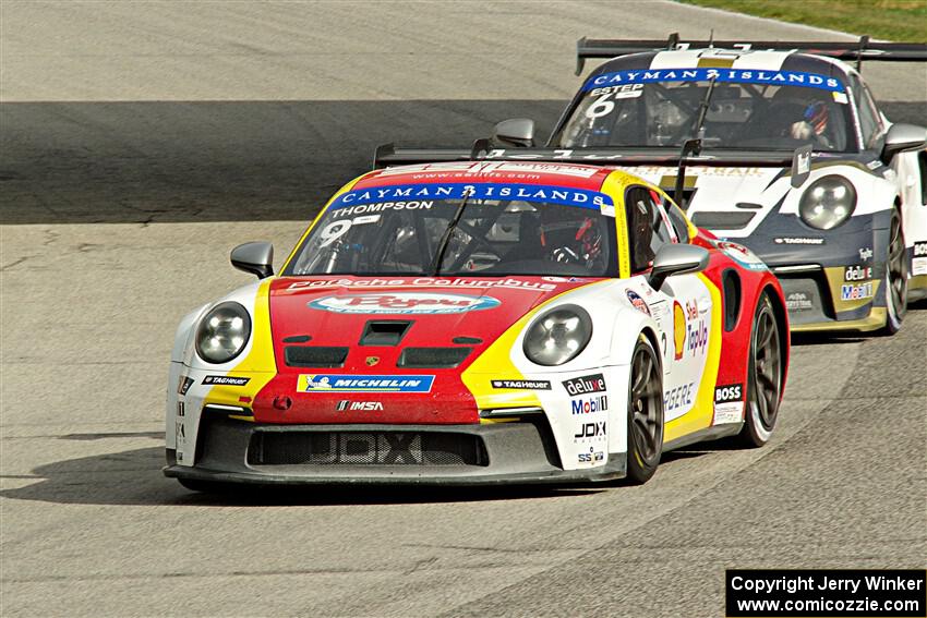 Parker Thompson's and Trenton Estep's Porsche GT3 Cups