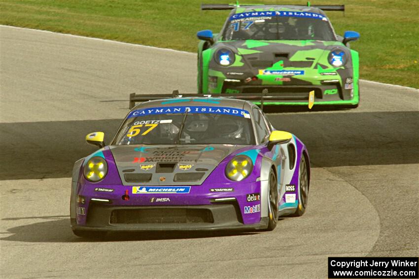 John Goetz's and Curt Swearingin's Porsche GT3 Cups