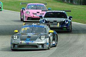 Mark Kvamme's, Pedro Torres' and Moisey Uretsky's Porsche GT3 Cups