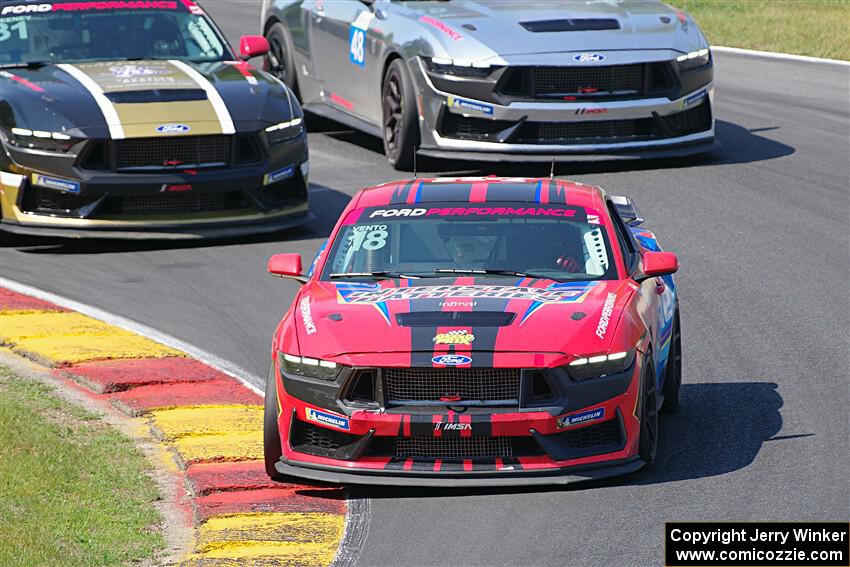 Marcos Vento's, Reid Sweeney's and Zachry Lee's Ford Mustang Dark Horse Rs