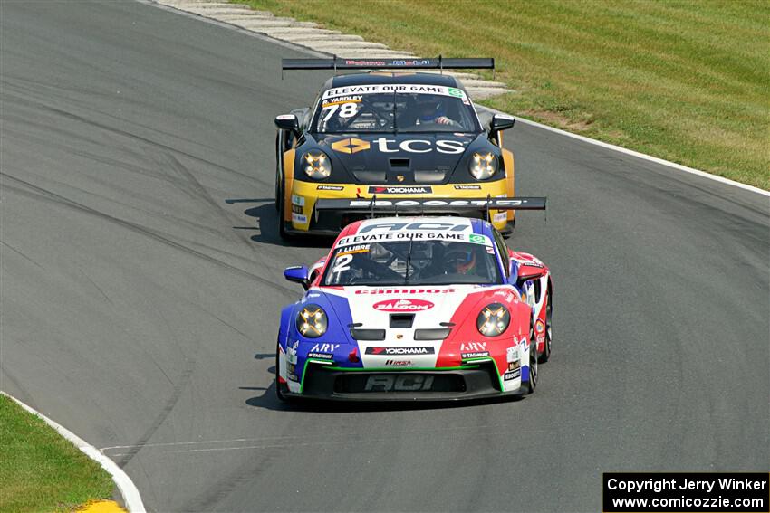 Jimmy Llibre's and Ryan Yardley's Porsche GT3 Cups