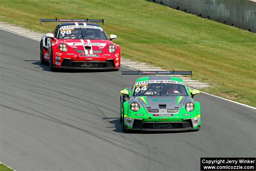 Dan Clarke's and Alex Sedgwick's Porsche GT3 Cups