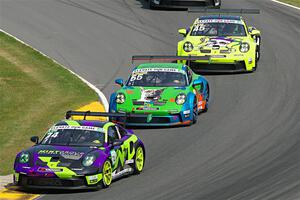 Kenton King's, Matt Halcome's and Scott Blind's Porsche GT3 Cups