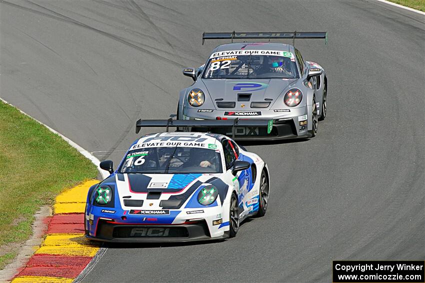 Pedro Torres' and Madeline Stewart's Porsche GT3 Cups