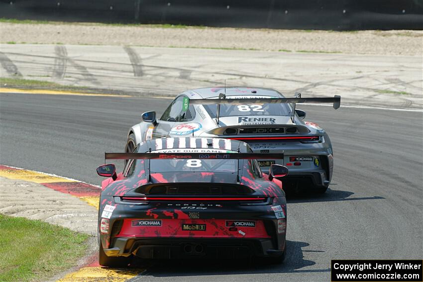 Madeline Stewart's and Michael McCann's Porsche GT3 Cups