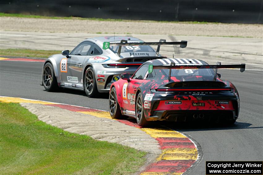Madeline Stewart's and Michael McCann's Porsche GT3 Cups