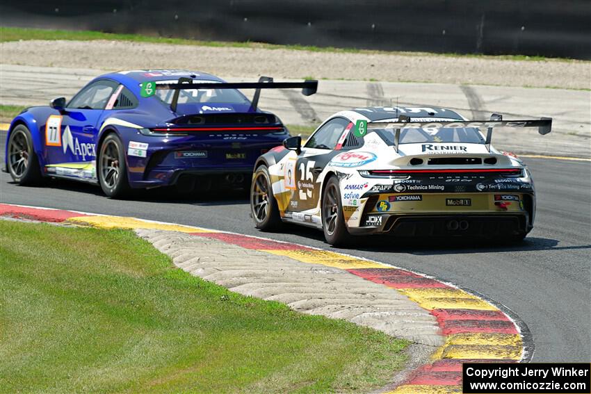 Colin Kaminsky's and Zachary Vanier's Porsche GT3 Cups