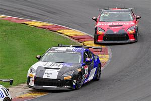 Maximilian Hewitt's and Steven Clemons' Toyota GR86s