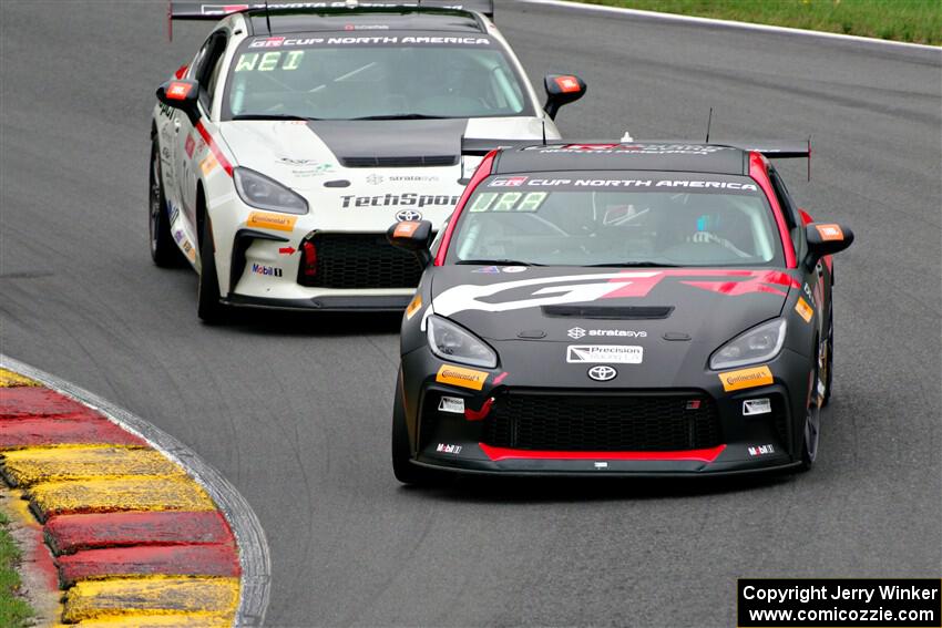 Kazuhisa Urabe's and Christian Weir's Toyota GR86s