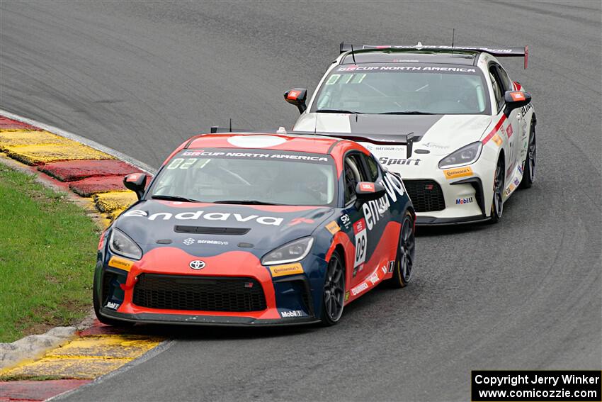Maddie Aust's and Christian Weir's Toyota GR86s