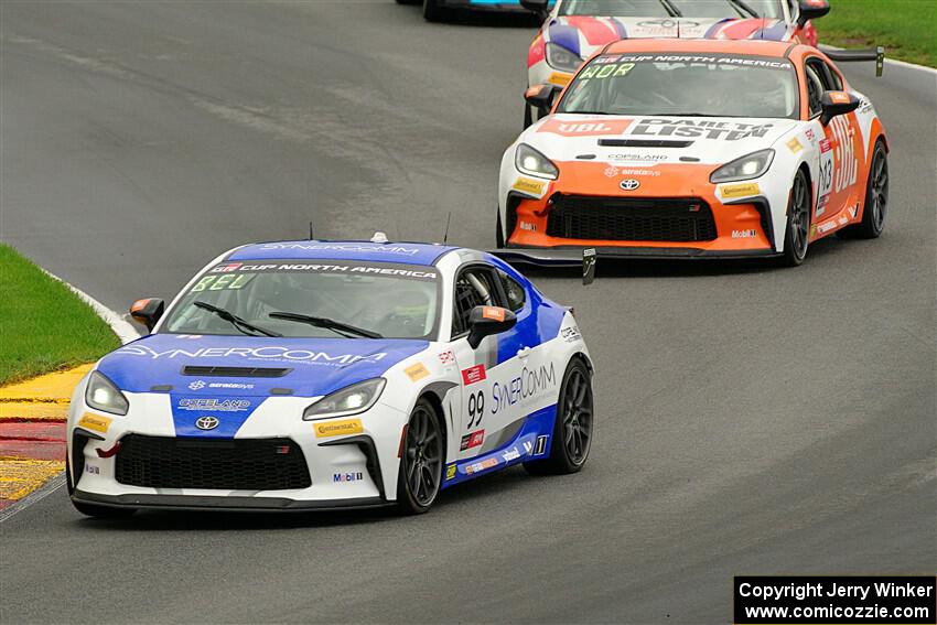 Jaxon Bell's and Westin Workman's Toyota GR86s