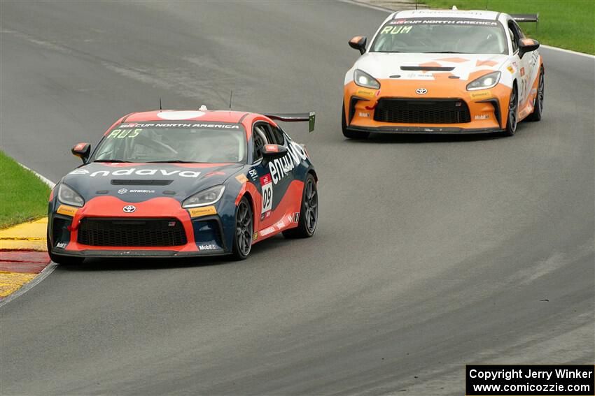 Maddie Aust's and Luke Rumburg's Toyota GR86s
