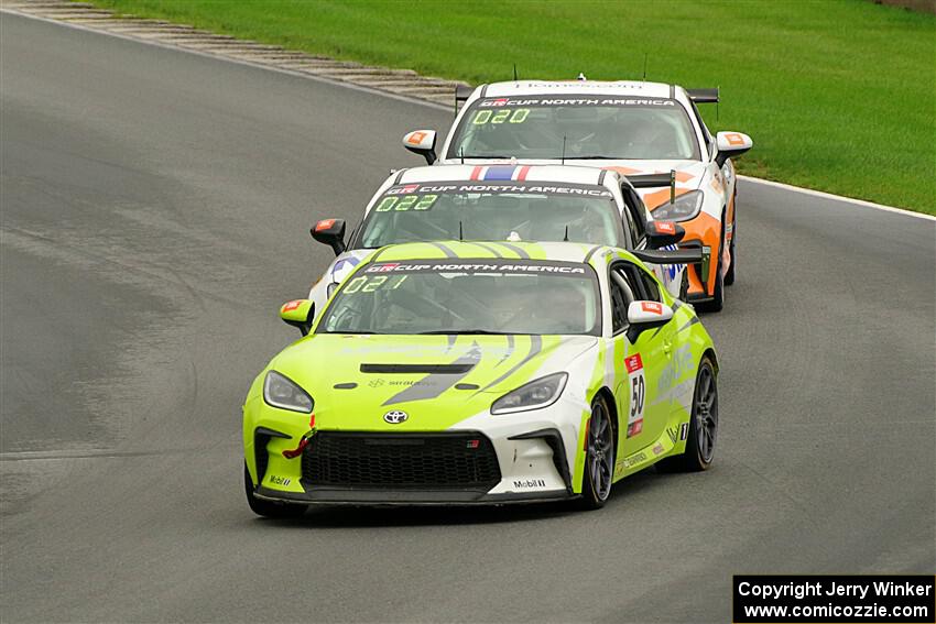 Casey Mashore's, Jade Avedisian's and Farran Davis' Toyota GR86s