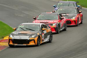 Lucas Weisenberg's, Steven Clemons', Devin Anderson's and Henry Drury's Toyota GR86s
