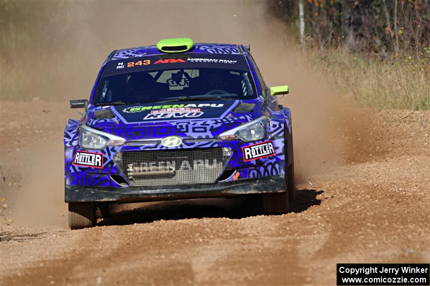 Patrick Gruszka / Florian Barral Hyundai i20 R5 on SS12, Two Mile Creek II.