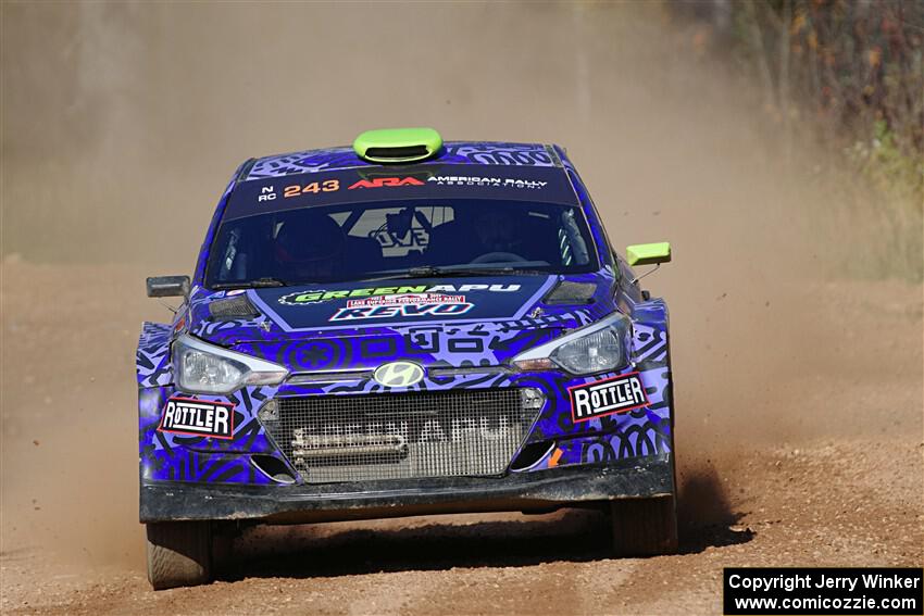 Patrick Gruszka / Florian Barral Hyundai i20 R5 on SS12, Two Mile Creek II.