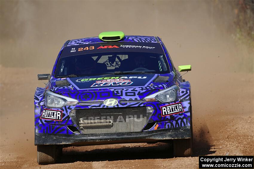 Patrick Gruszka / Florian Barral Hyundai i20 R5 on SS12, Two Mile Creek II.