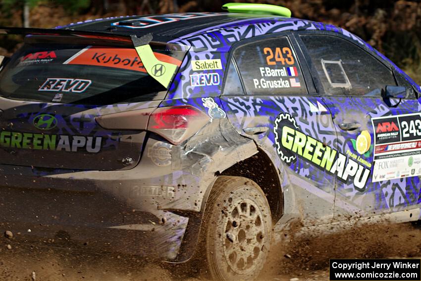 Patrick Gruszka / Florian Barral Hyundai i20 R5 on SS12, Two Mile Creek II.