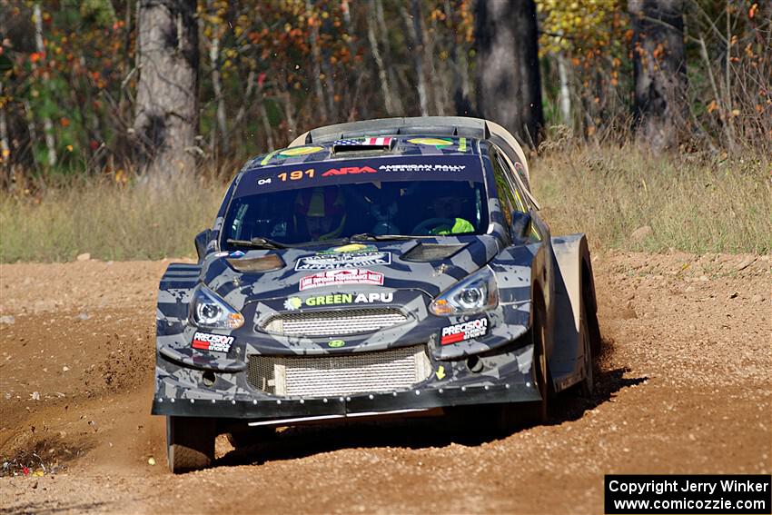 Alastair Scully / Stefan Trajkov Mitsubishi Mirage RS on SS12, Two Mile Creek II.