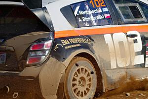 Arek Bialobrzeski / Aris Mantopoulos Chevy Sonic LS on SS12, Two Mile Creek II.