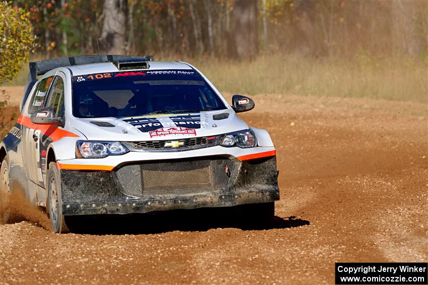Arek Bialobrzeski / Aris Mantopoulos Chevy Sonic LS on SS12, Two Mile Creek II.