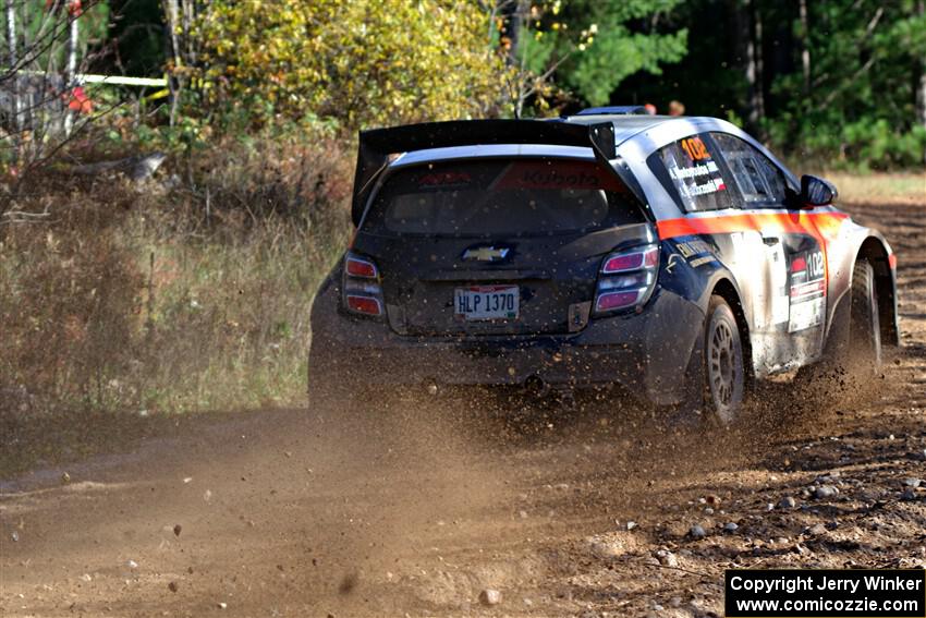 Arek Bialobrzeski / Aris Mantopoulos Chevy Sonic LS on SS12, Two Mile Creek II.