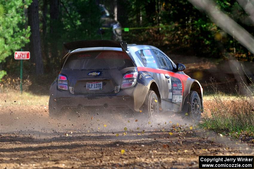 Arek Bialobrzeski / Aris Mantopoulos Chevy Sonic LS on SS12, Two Mile Creek II.
