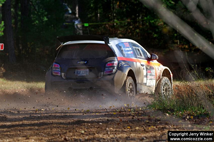 Arek Bialobrzeski / Aris Mantopoulos Chevy Sonic LS on SS12, Two Mile Creek II.