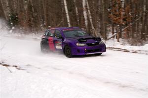 Silas Himes / Guinevere Himes Subaru WRX STi on SS1, Nemadji Trail East I.