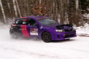 Silas Himes / Guinevere Himes Subaru WRX STi on SS1, Nemadji Trail East I.