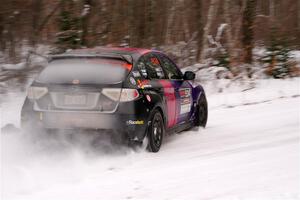 Silas Himes / Guinevere Himes Subaru WRX STi on SS1, Nemadji Trail East I.