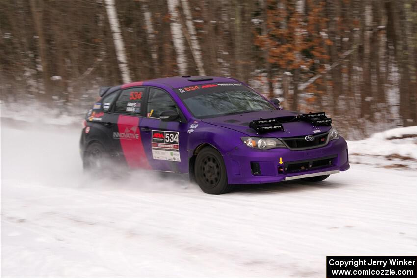 Silas Himes / Guinevere Himes Subaru WRX STi on SS1, Nemadji Trail East I.