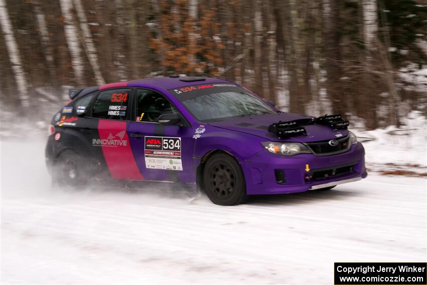 Silas Himes / Guinevere Himes Subaru WRX STi on SS1, Nemadji Trail East I.