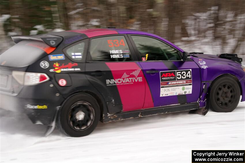 Silas Himes / Guinevere Himes Subaru WRX STi on SS1, Nemadji Trail East I.