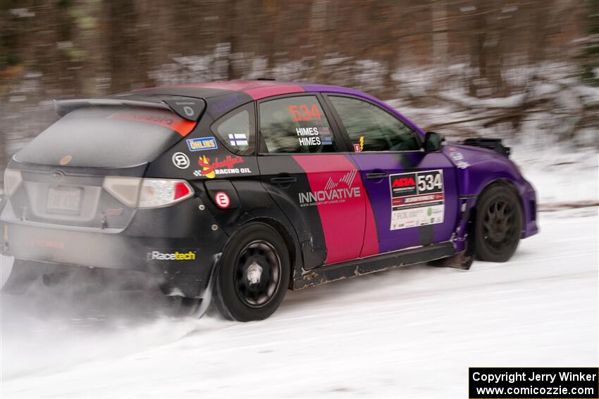 Silas Himes / Guinevere Himes Subaru WRX STi on SS1, Nemadji Trail East I.
