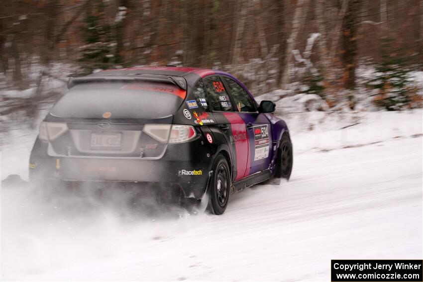 Silas Himes / Guinevere Himes Subaru WRX STi on SS1, Nemadji Trail East I.