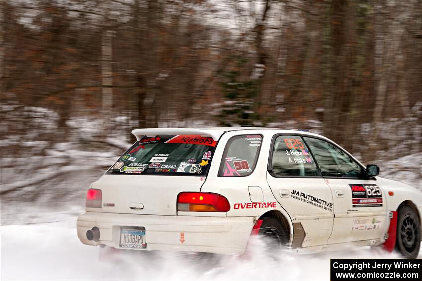 Aidan Hicks / John Hicks Subaru Impreza Wagon on SS1, Nemadji Trail East I.