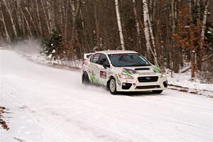 Jamey Randall / Andrew Rausch Subaru WRX on SS1, Nemadji Trail East I.