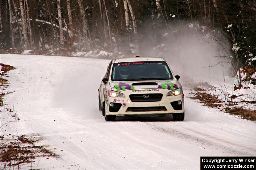 Jamey Randall / Andrew Rausch Subaru WRX on SS1, Nemadji Trail East I.