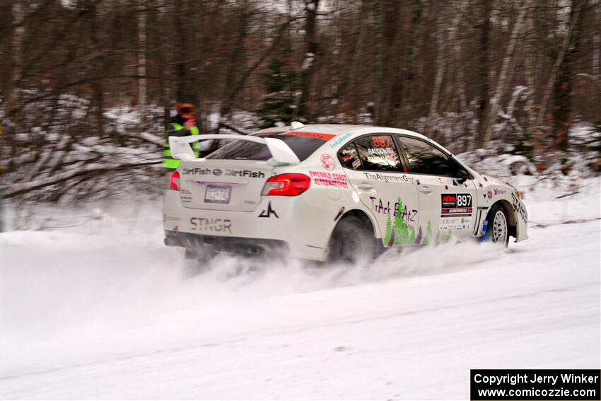 Jamey Randall / Andrew Rausch Subaru WRX on SS1, Nemadji Trail East I.