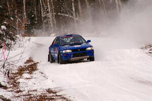 Connor Himes / Elliot Prusi Subaru Impreza on SS1, Nemadji Trail East I.