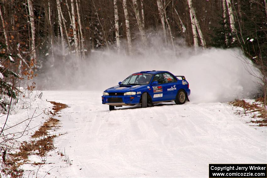 Connor Himes / Elliot Prusi Subaru Impreza on SS1, Nemadji Trail East I.