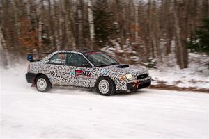 Peter Farrow / Jackson Sedivy Subaru WRX on SS1, Nemadji Trail East I.