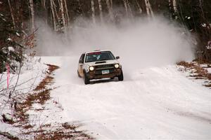 Josh Nykanen / Charlotte Himes VW GTI on SS1, Nemadji Trail East I.