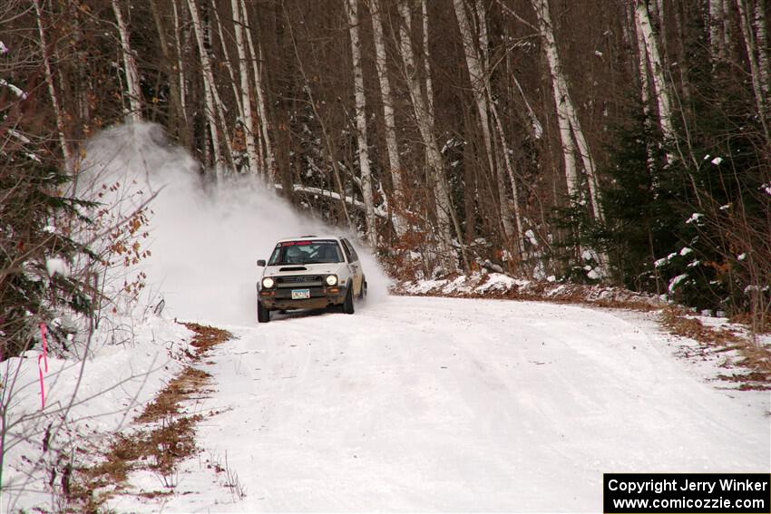 Josh Nykanen / Charlotte Himes VW GTI on SS1, Nemadji Trail East I.