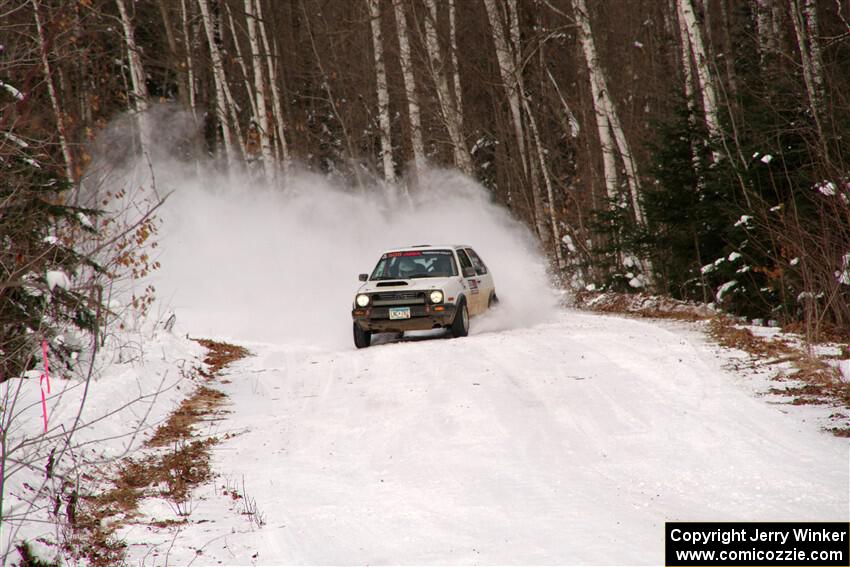 Josh Nykanen / Charlotte Himes VW GTI on SS1, Nemadji Trail East I.