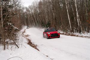 Cristian Perocarpi / David Quillen MINI Cooper JCW and Tyler Matalas / Jake Robinson Subaru Impreza on SS1, Nemadji Trail East I