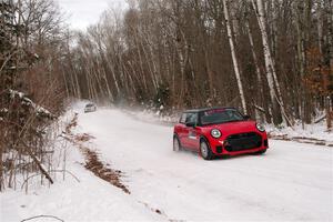 Cristian Perocarpi / David Quillen MINI Cooper JCW and Tyler Matalas / Jake Robinson Subaru Impreza on SS1, Nemadji Trail East I