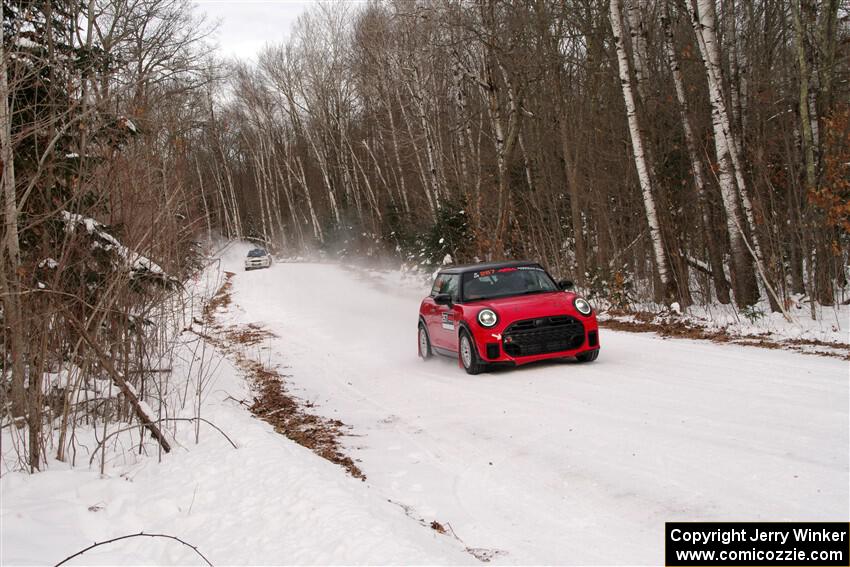 Cristian Perocarpi / David Quillen MINI Cooper JCW and Tyler Matalas / Jake Robinson Subaru Impreza on SS1, Nemadji Trail East I